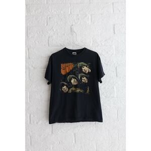 The Beatles Rubber Soul Graphic Band Tee Shirt Black | ©2007 Apple Corps | M